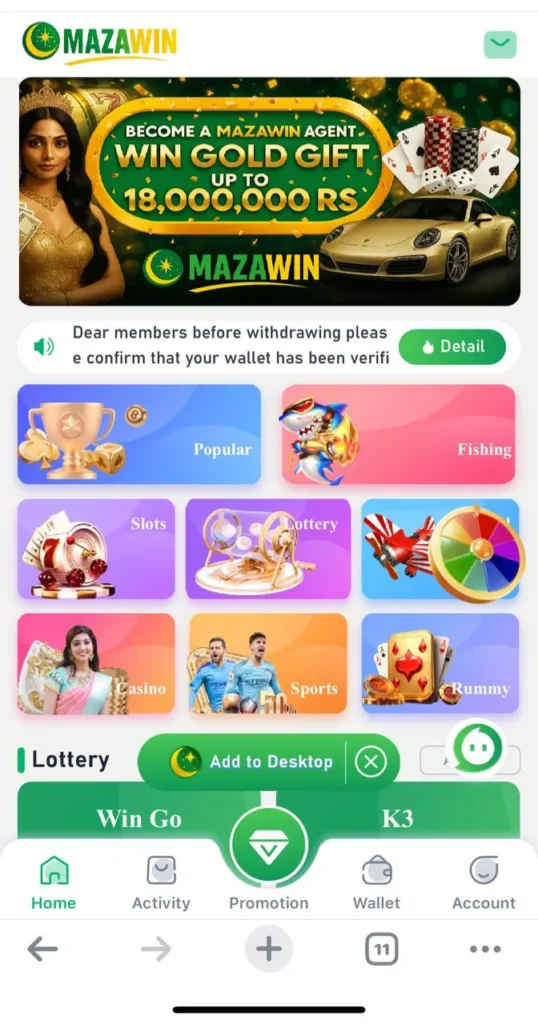 Popular Games in MAZAWIN Game